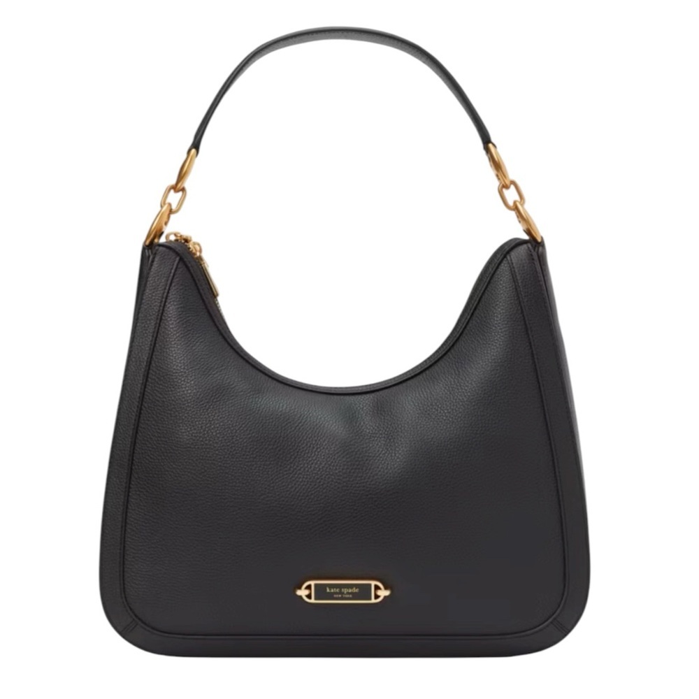 Kate Spade Gramercy Medium Black Leather Hobo Bag